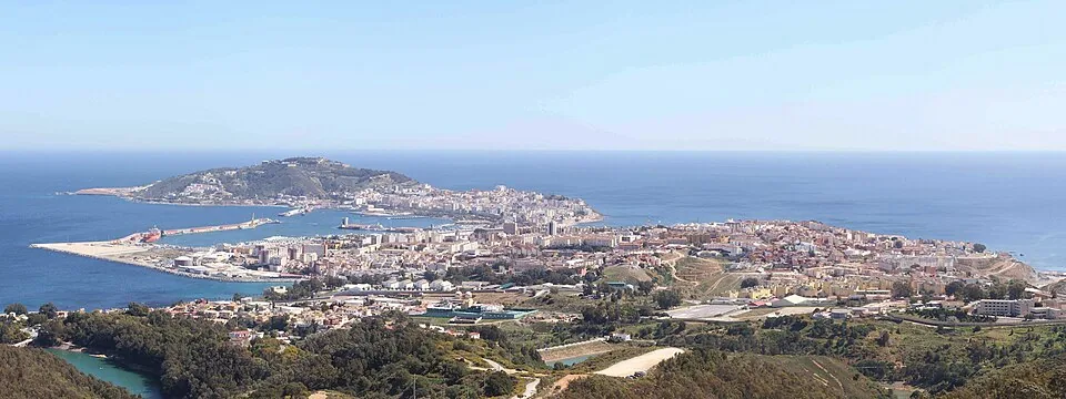 Zicht op Ceuta