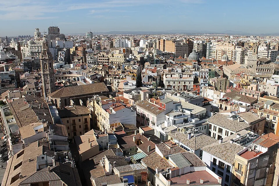Zicht op Valencia