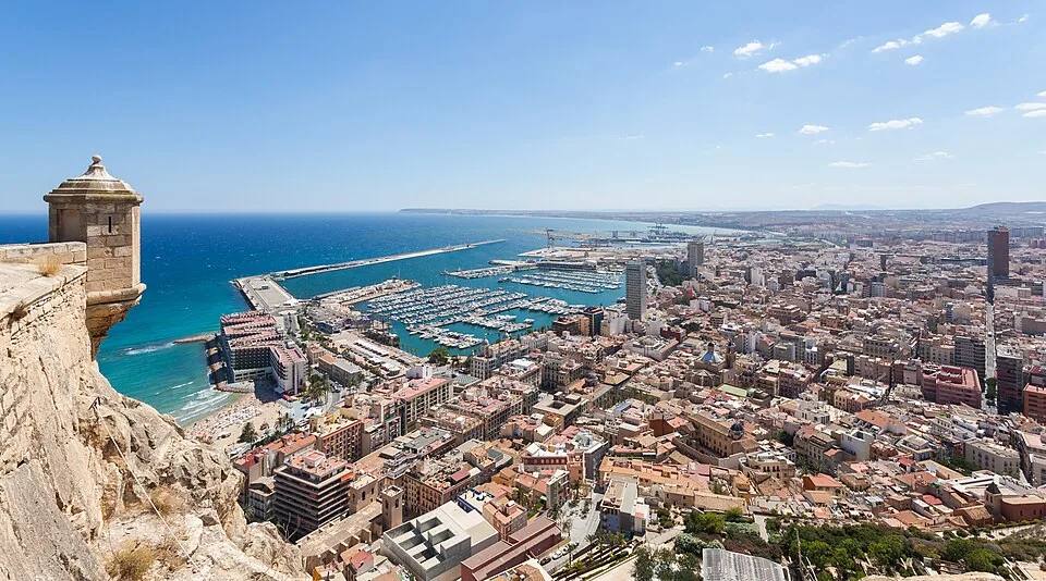 Zicht op Alicante